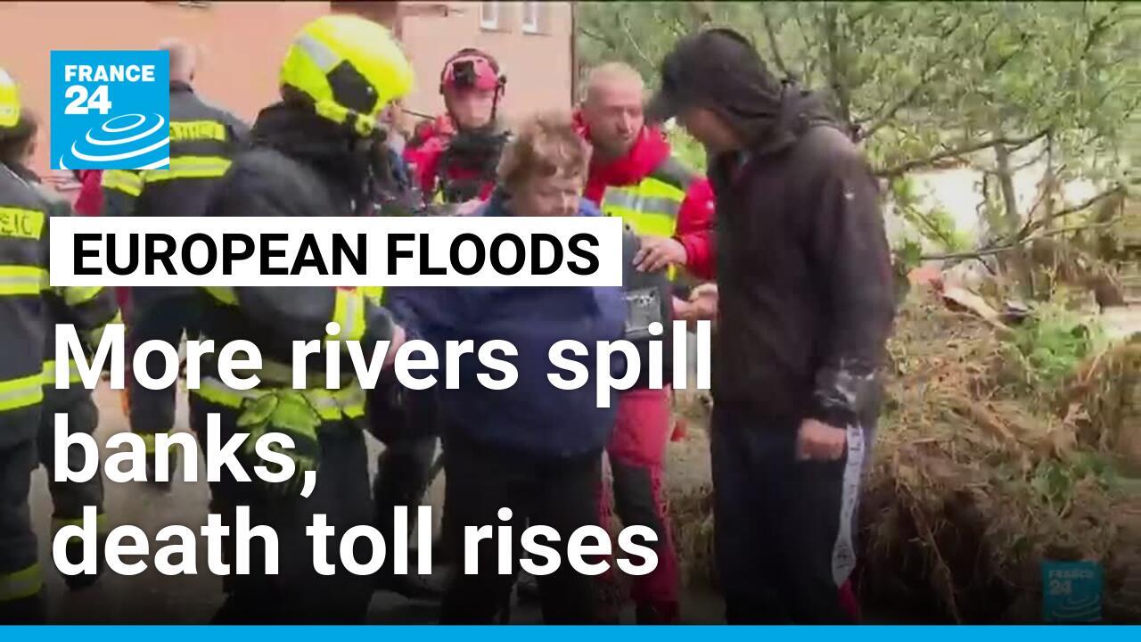 More rivers spill banks in central European floods, death toll rises